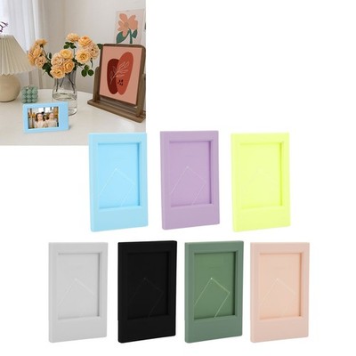 Photo Frame Plastic Rectangle Desktop Classical Stand Picture Frame