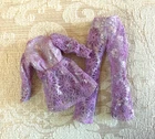 New ListingVintage MOD Barbie Francie Purple Violet Lame Lace KNOCK-OFF Pants Top Outfit