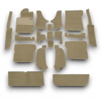 Teppichsatz FüR Mercedes SL107 R107/W107 Velours Beige Gummiabsatz