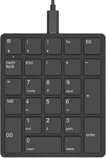 Wired Number Pad 26 Keys Numeric Keypad with Calculator Key & Financial Currency