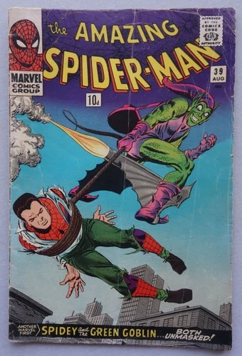 The Amazing Spider-Man comic #39 Aug 1966 Marvel Spiderman GD+