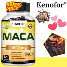 Maca Capsules -Boost Energy +Endurance-Increase Testosterone Levels-120 Capsules