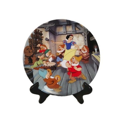 The Dance of Snow White and the Seven Dwarves Collectible Plate COA #678C Disney