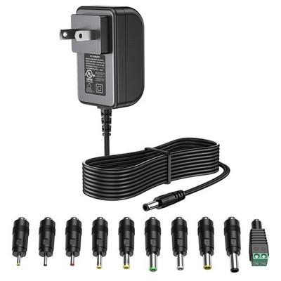 DONYOIE 15V 2A 1.5A Power Supply 15 Volt Charger 2000mA 30W Max DC15V, Black