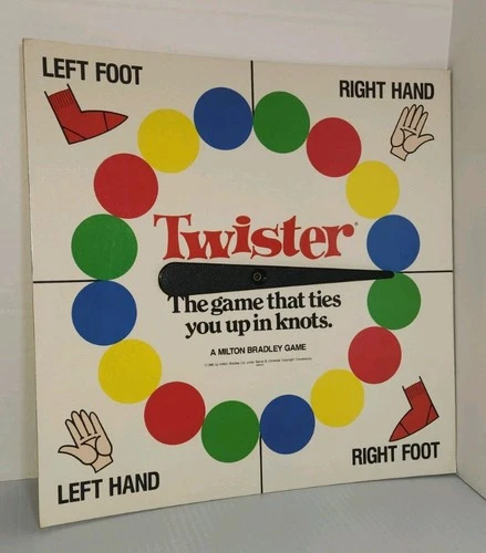 Vintage 1986 Twister Board Game SPINNER ONLY MIlton Bradley