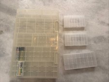 3 Battery Storage Cases for AA/AAA, C Battery Holder Boxes