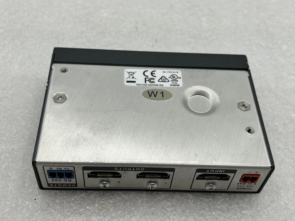 Extron DA2 HD 4K PLUS 2-Port Output Distribution Amplifier P/N: 33-1720-01 NO AC - Image 4 of 4