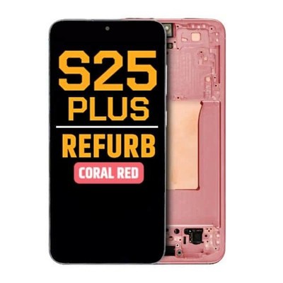 Galaxy S25 Plus 5G (S936U) LCD With Frame In Coral Red(Best Quality)
