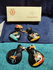 Handpainted Lucero Tena Castanets Percussion Instrument Wood Made In Spain