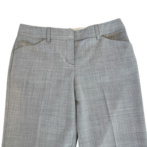 Express Editor Pants Women’s 2R Light Gray Plaid Barely Boot Stretch Career - Picture 3 of 12