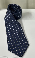 VTG Brooks Brothers Makers Navy Gold 100 Silk Tie Made in USA NWT