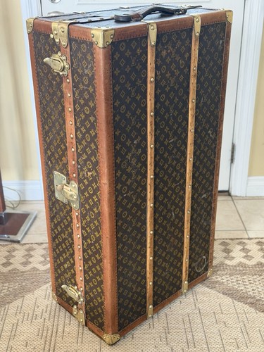 Louis Vuitton Wardrobe Steamer Trunk Monogram Antique Luggage
