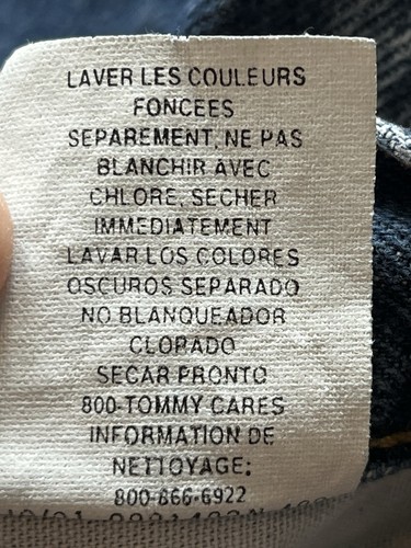 Vintage Y2K Tommy Hilfiger Jeans 40x32 Mens Baggy Taper Freedom 2001 Grunge 90’s - Picture 13 of 14