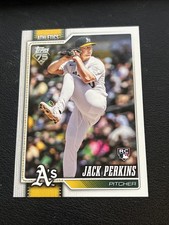 Jack Perkins 2026 Topps Series 1 #206 Athletics RC