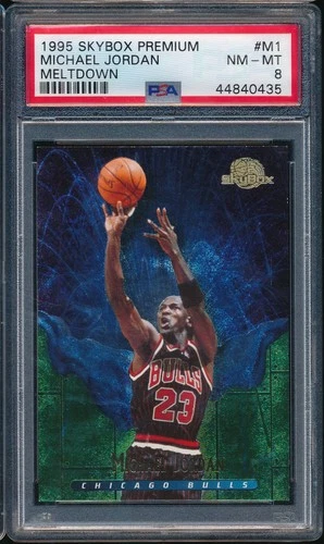 1995 Skybox Premium M1 Michael Jordan Meltdown PSA 8 NM-MT