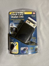 Quick Card Wallet Quick Access Holds Up to 12 Cards RFID Blocking Technology