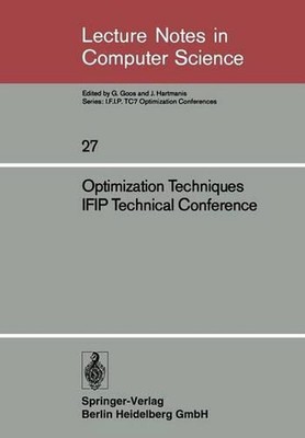 Optimization Techniques IFIP Technical Conference: Novosibirsk, July 1-7, 1974 b