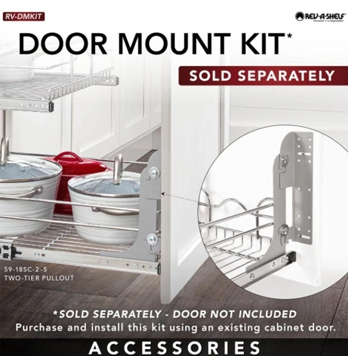 Rev-A-Shelf 2-Tier Kitchen Cabinet Pull Out Shelf and Drawer Organizer. ......C4 - Image 2 of 4