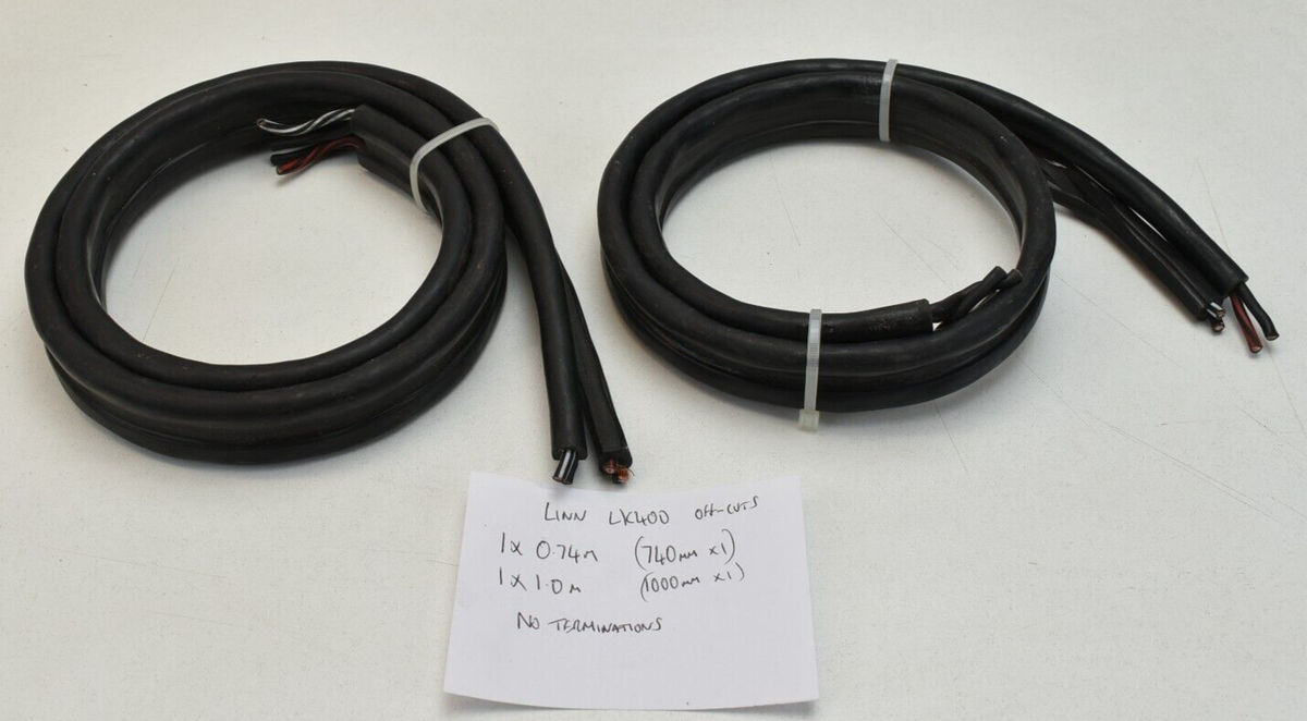 LINN K400 3m 4本 バイワイヤリング スピーカーケーブル Linn K400 Speaker Cable (2 x off-cuts) 1 x 0.74m / 1 x 1.0m