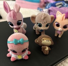 Disney Jr T.O.T.S. Tiny Ones Flocked Animal Lot of 4 Figures Toys Kids Girls Boy