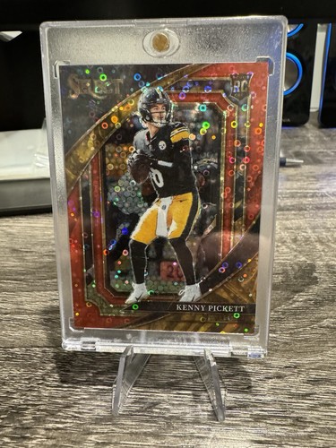 2022 Panini Select Suite Level Red Disco Prizm Kenny Pickett Rookie /49