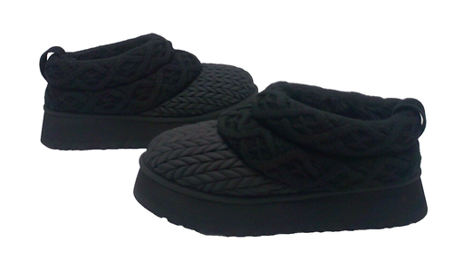 UGG TAZZ VILLA KNIT WOMEN BOOTS BLACK US 8 /UK 6 /EU 39 - Picture 3 of 6