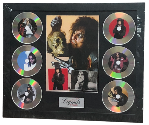 ALICE COOPER  MEMORABILIA FRAMED PICTURE PRESENTATION DISC SET LEGENDS  OF MUSIC - Bild 1 von 8