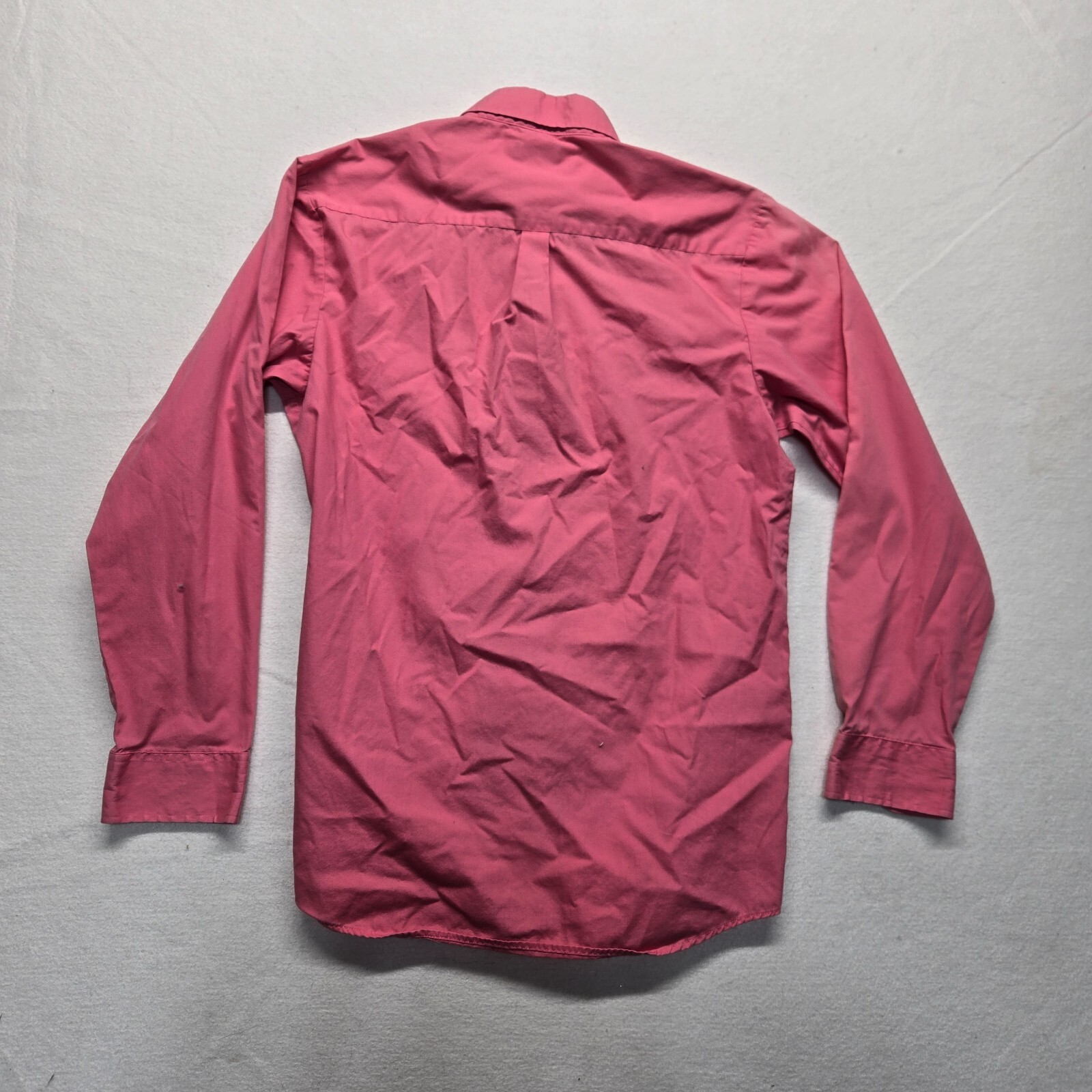IZod Solid Pink Long Sleeve Collared Button Up Sh… - image 7