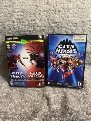 City Of Heroes & City Of Villains Good Versus Evil Edition PC DVD-ROM w/ Inserts