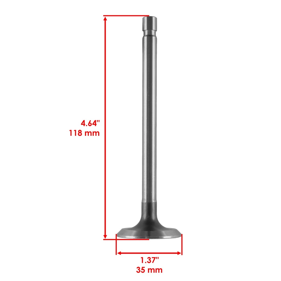 Válvulas de admisión y escape Caltric para Kohler K241 K301 K482 235826-S 235008-S Foto 2 de 4
