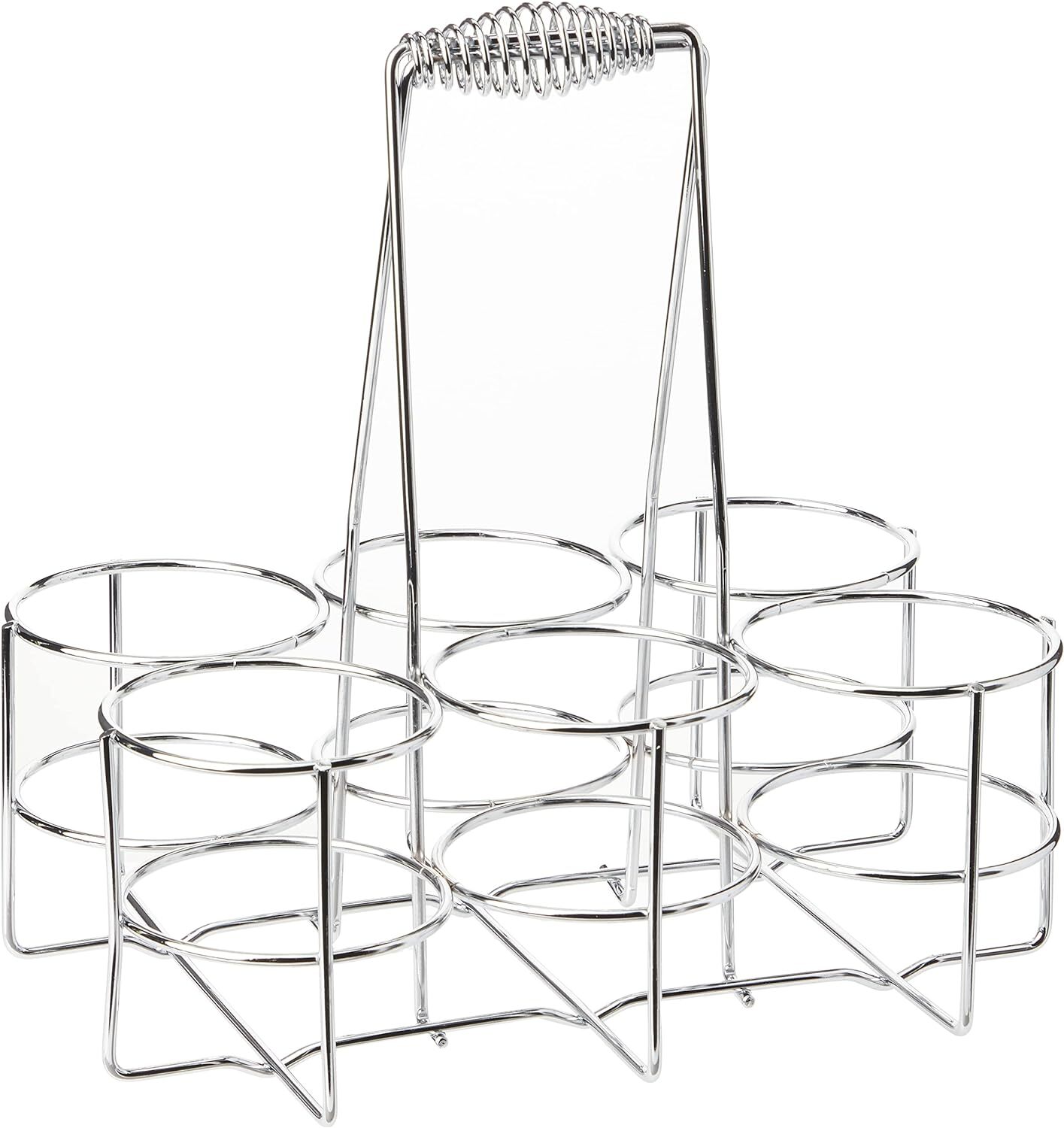 Kela 49880 Cestello portabottiglie per 6 Bottiglie, Metallo Cromato, Loop,...