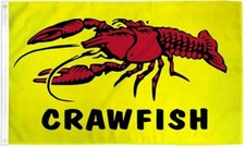 3x5 Crawfish 3'x5' House Banner grommets PRINTED NYLON BANNER W/ GROMMETS