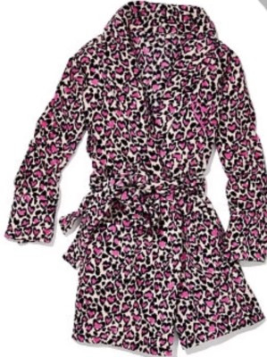 Victoria’s Secret Pink Robe Sleep M/L Super Soft Plush NWT HEART ...
