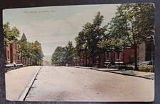 vtg postcard Jeannette, Pa - Fifth Street Pennsylvania