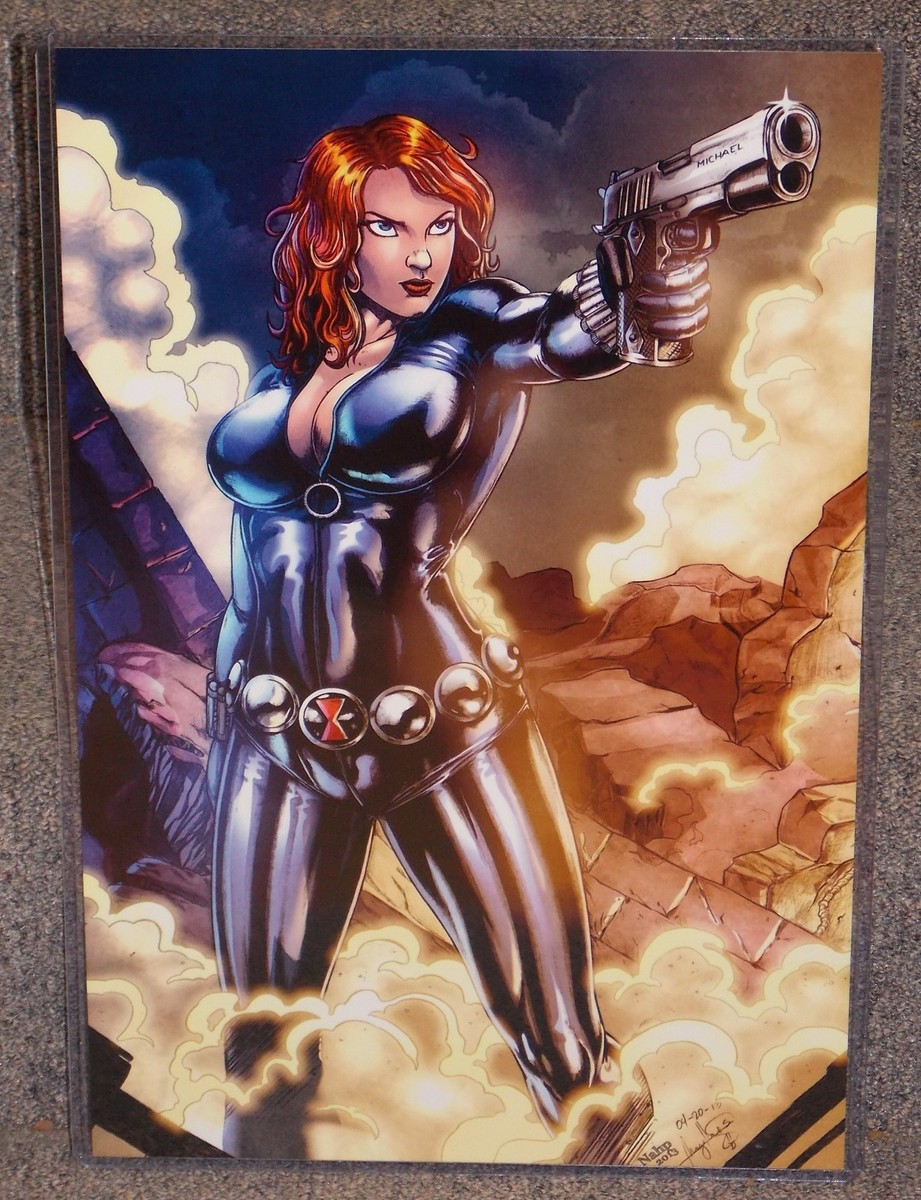 Marvel Avengers The Black Widow Glossy Print 11 x 17 In Hard