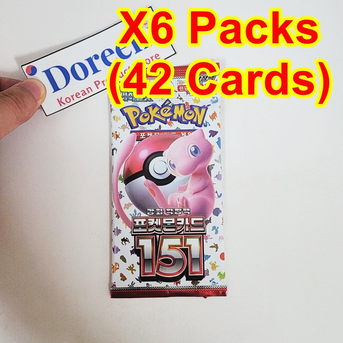 6 Packs Pokemon Card 151 Booster Scarlet & Violet Factory Sealed