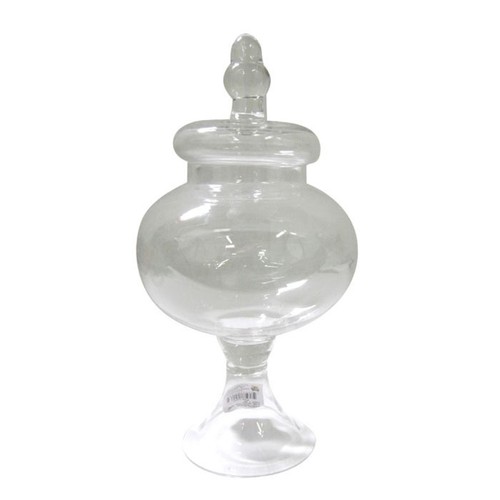Small Tapered Glass Apothecary Candy Jar, 10-inch - Picture 3 of 7