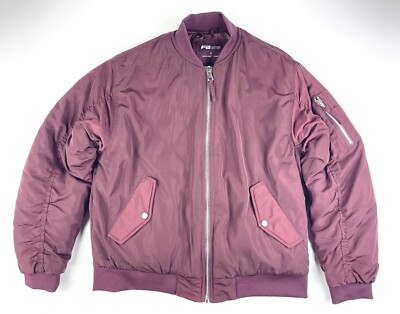 Women s FB Sister Burgundy Bomber Jacket Size Small New Without Tags