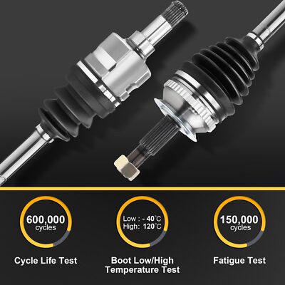 Front Left CV Axle Drive Shaft For Hyundai Elantra, Tiburon, Kia Spectra - 2001-2009 Models, 2.0L Engine, 66-3343