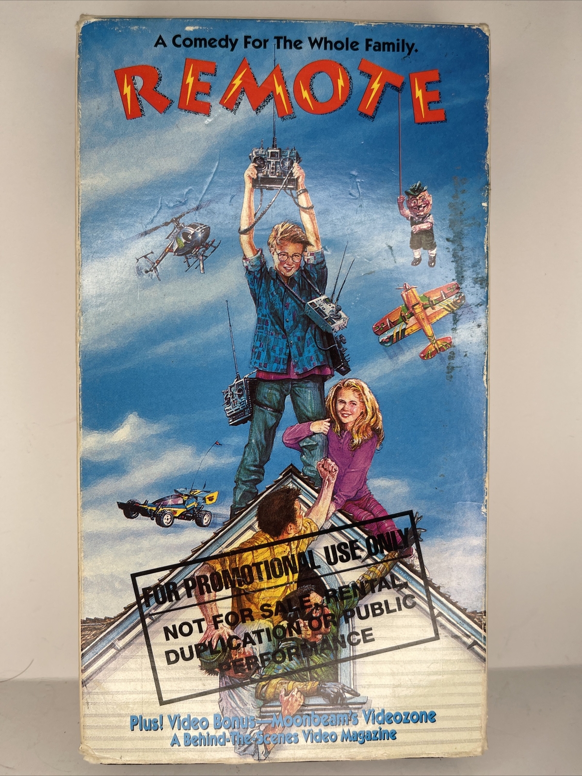 REMOTE 1993 VHS Screener Promo Copy Movie Full Moon/Moonbeam