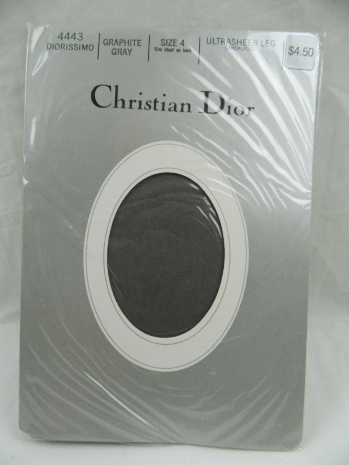 PANTALON VINTAGE CHRISTIAN DIOR TAILLE 4 ULTRASHER DIORISSIMO GRAPHITE GRIS 4443