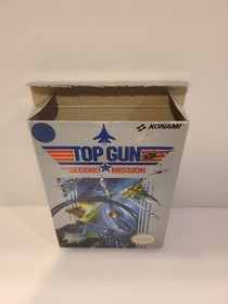 Top Gun: The Second Mission NES Nintendo 1989 Konami Game, Box, Manual, Cover