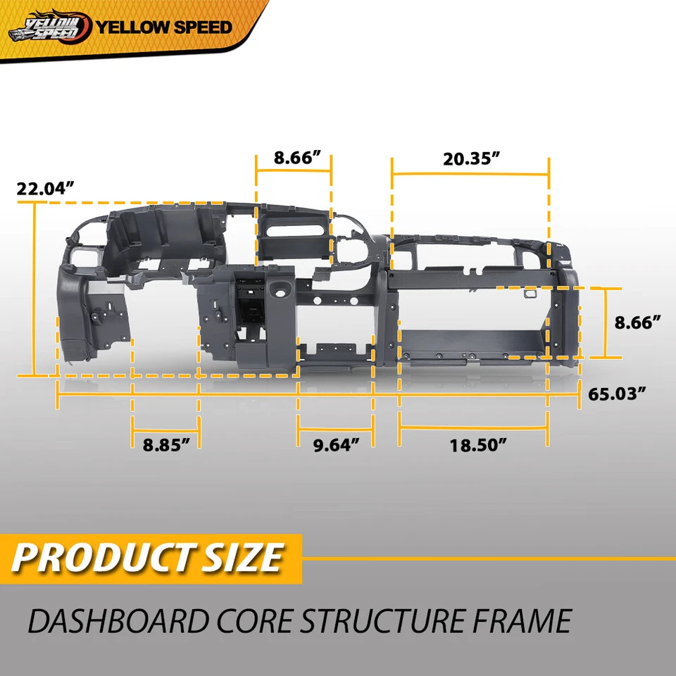 Ajuste para Dodge Ram 1998-2001 tablero núcleo estructura marco montaje gris Foto 3 de 4