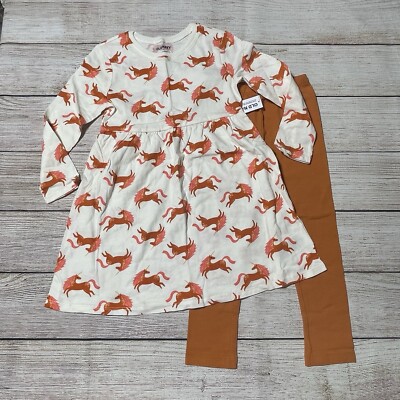 Old Navy Toddler Girl Unicorn Dress With Leggings Size NWT