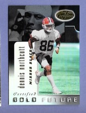 2000 Leaf Certified Gold Future Mirror Black 25/25 Dennis Northcutt Rookie RC