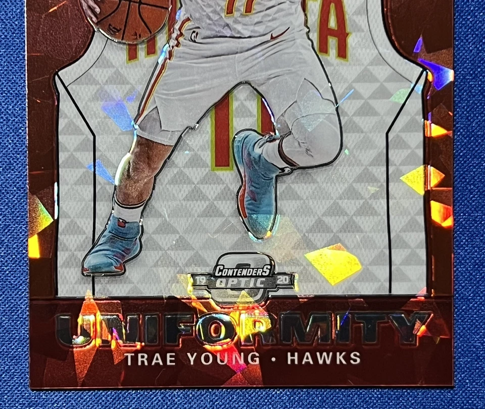 2019-20 Panini Contenders Optic TRAE YOUNG Uniformity Red Ice #12 Atlanta Hawks - Image 3 of 4
