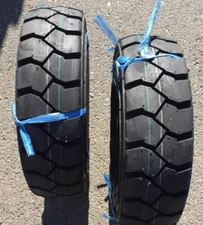 Two New 5.00-8 Forklift Ind Lug RG W/Flap Heavy Duty Forklift Tires w/Tubes