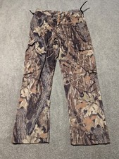 Vintage Mossy Oak Pants Mens XL 40x32 Breakup Camo Cargo Pockets Camouflage