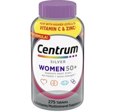 Centrum Silver Women 50+ 275 Tablets Multivitamin Multimineral Exp-7/25+