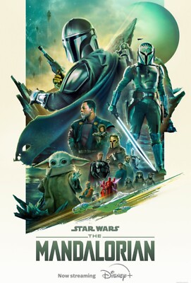 2023 Star Wars The Mandalorian Season 3 Movie Poster 11X17 Pedro Pascal Grogu  